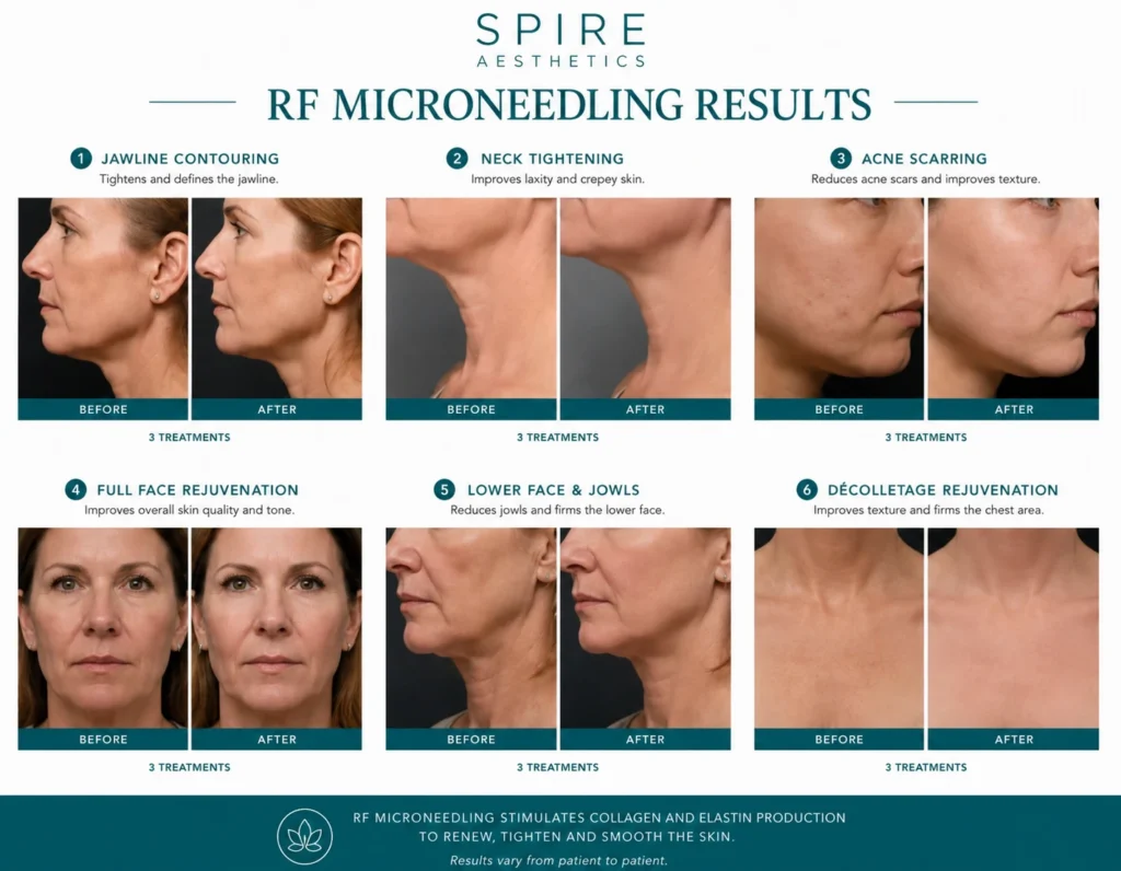 RF Microneedling Skin tightening Solihull Lodge results