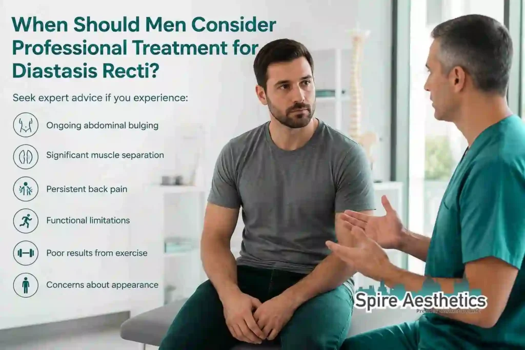 When Should Men Consider Professional Treatment for Diastasis Recti Solihull Lodge?